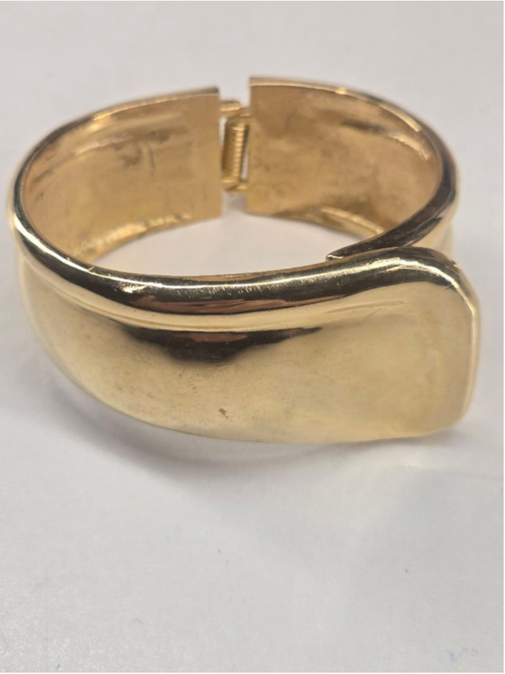 Women's Bracelet Cuff Clamper Goldtone Chunky Wave Casual Bohemian Statement